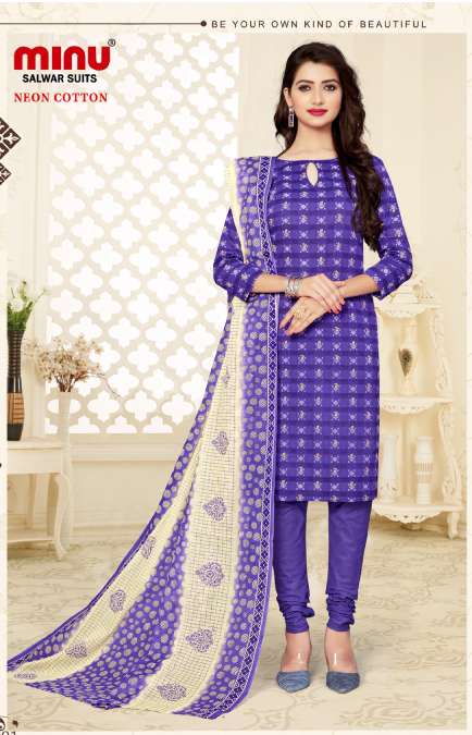 Minu Nion Cotton Dress Material-10P Catalogue