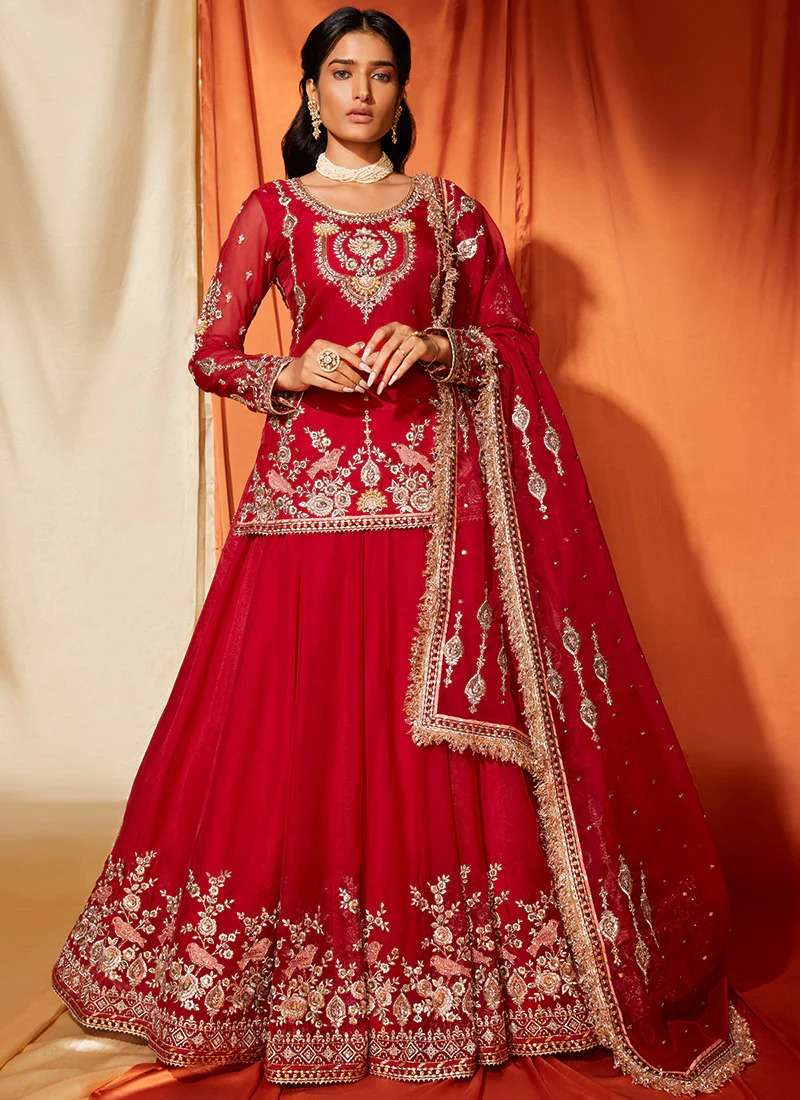 Red-Maroon Lehenga Choli 