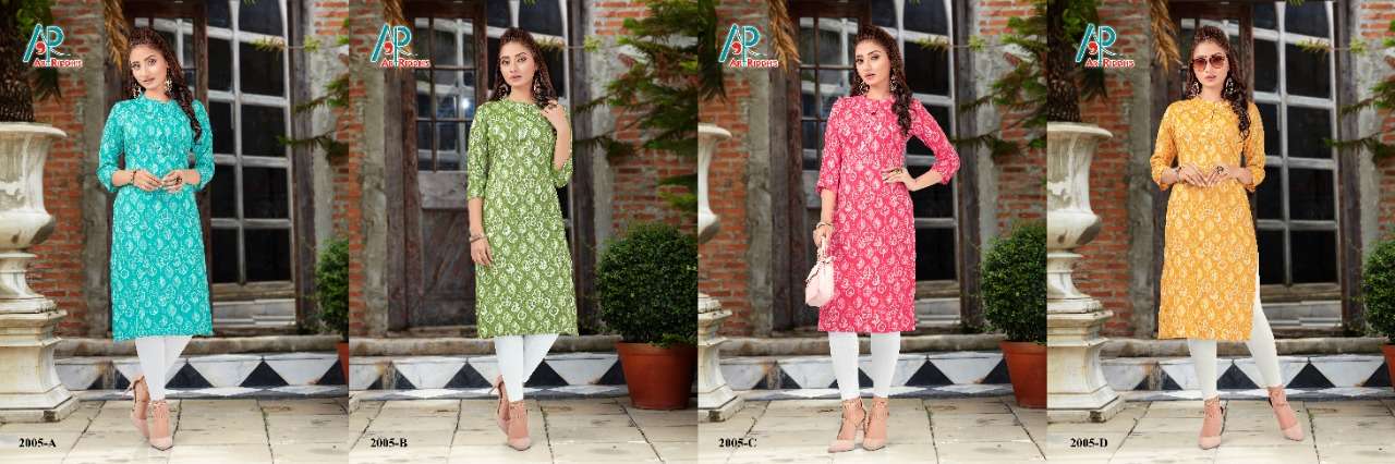 Reyon capsule kurti by ARTRIDDHS 