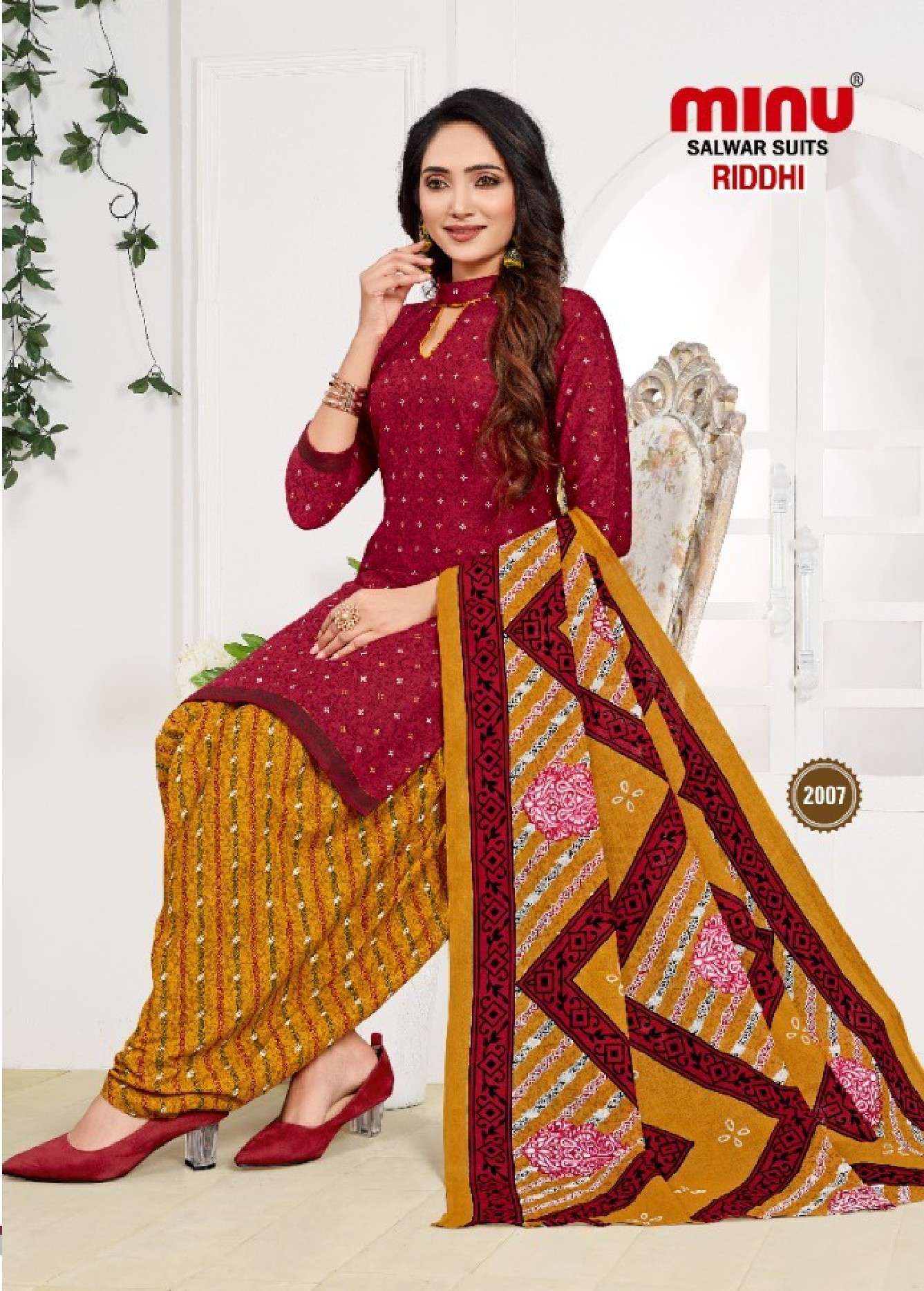 Minu Riddhi 2 Cotton Patiala Suit-8P Catalogue