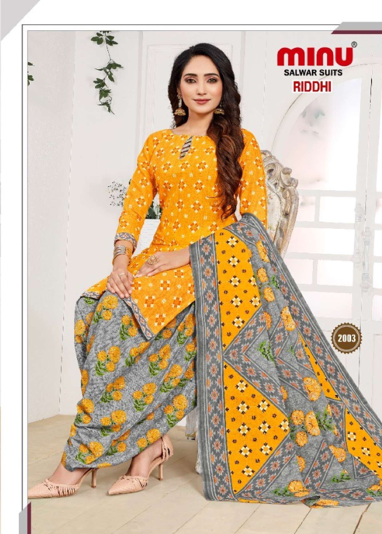 Minu Riddhi 2 Cotton Patiala Suit-8P Catalogue
