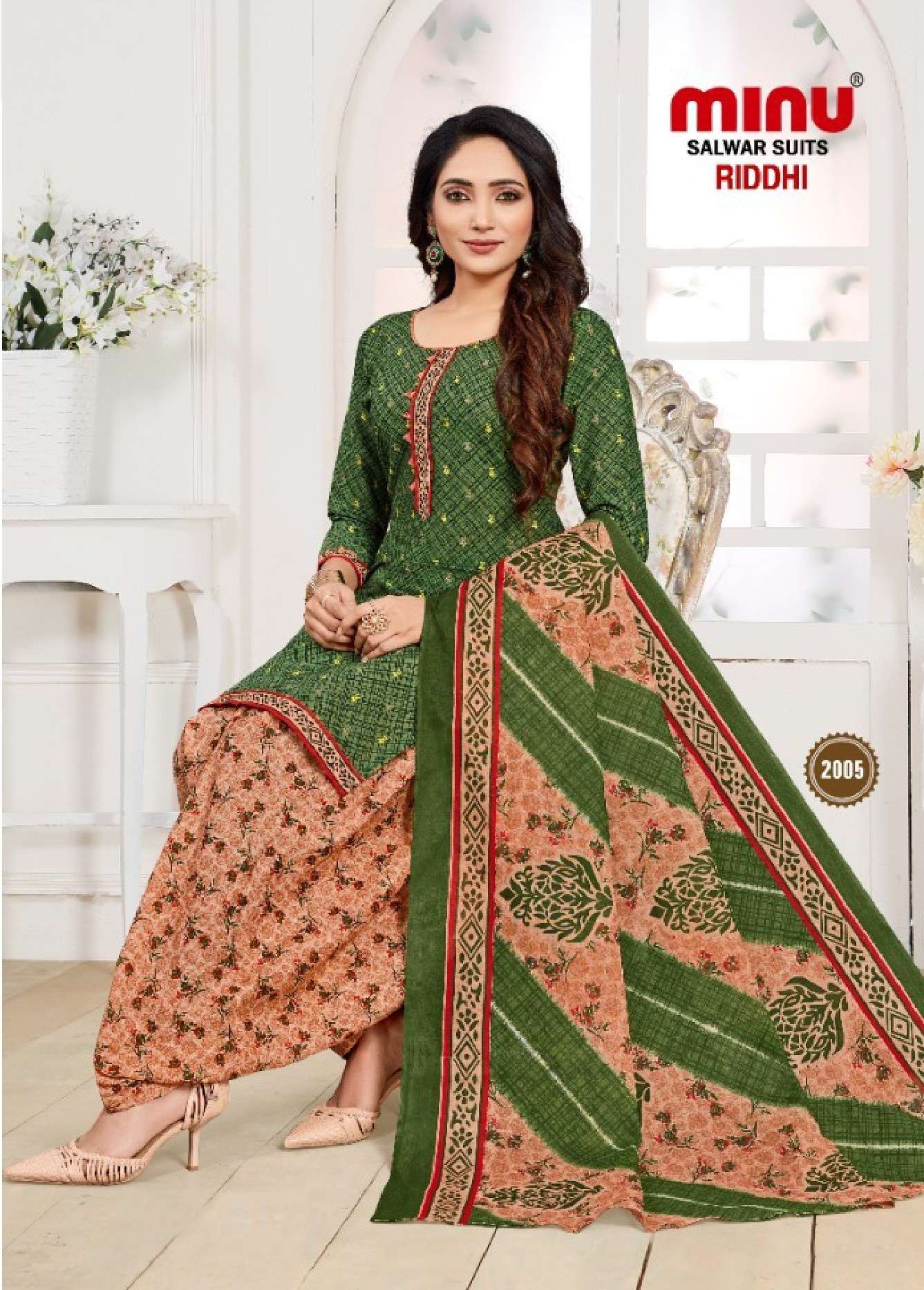 Minu Riddhi 2 Cotton Patiala Suit-8P Catalogue