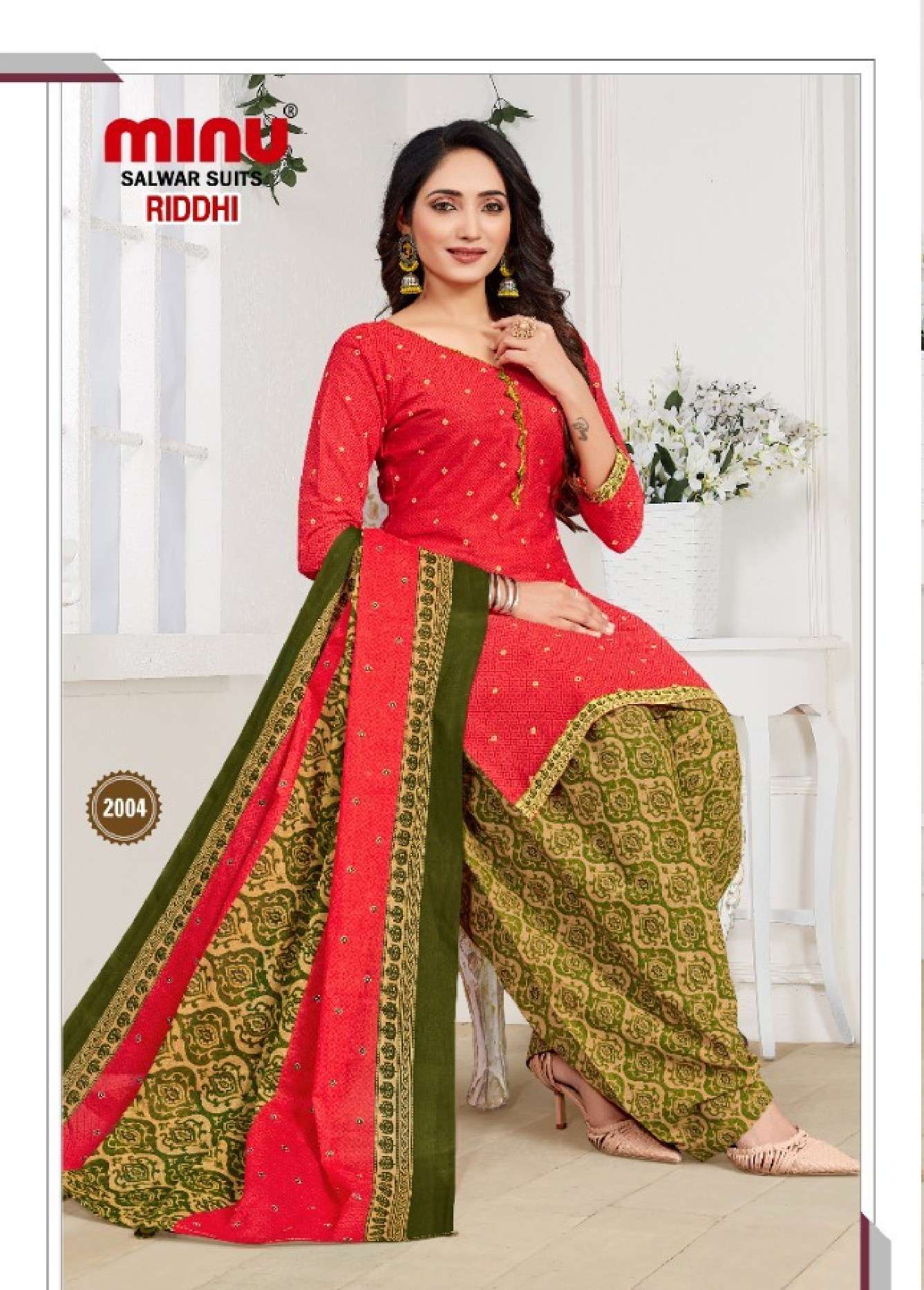 Minu Riddhi 2 Cotton Patiala Suit-8P Catalogue