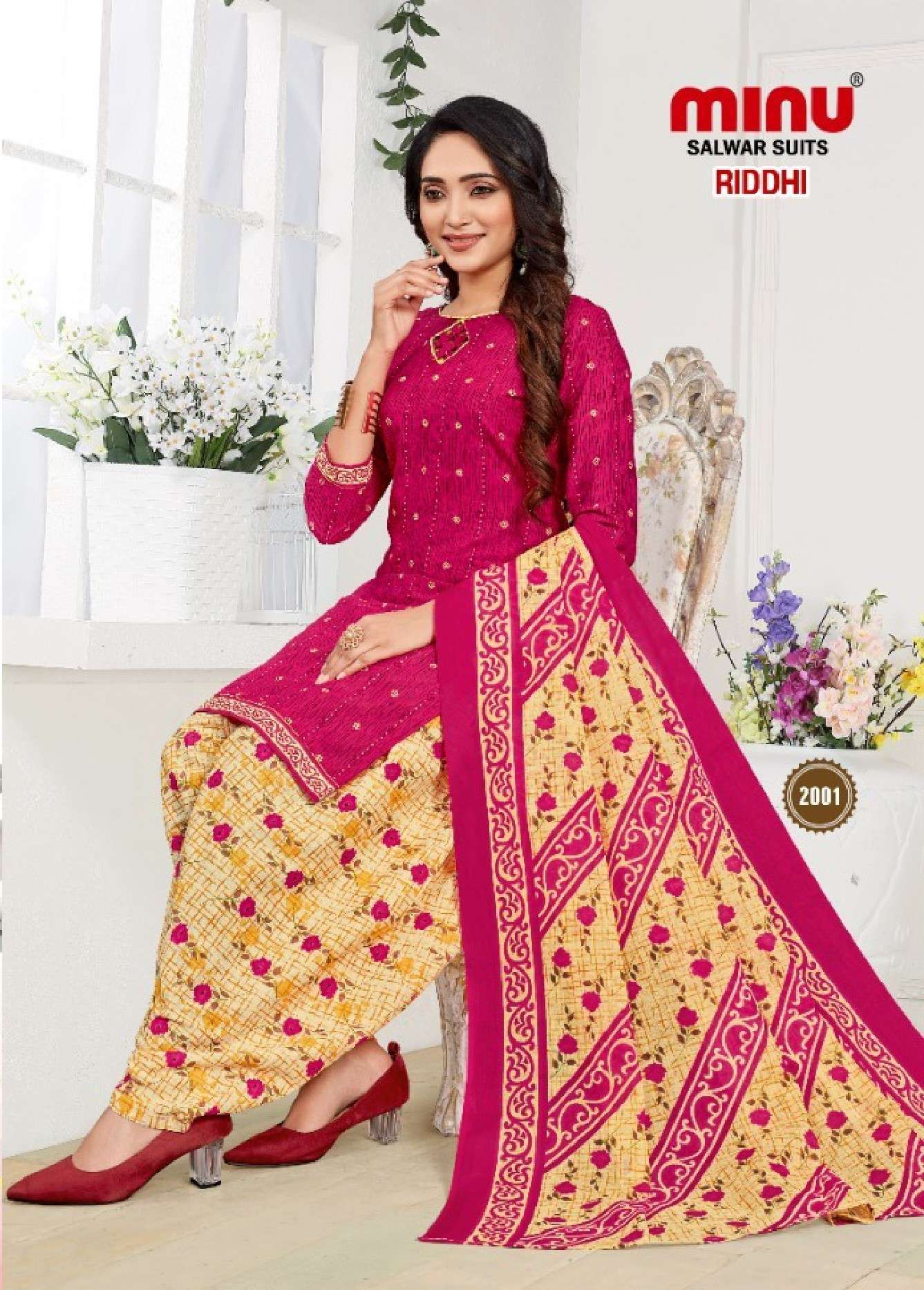 Minu Riddhi 2 Cotton Patiala Suit-8P Catalogue