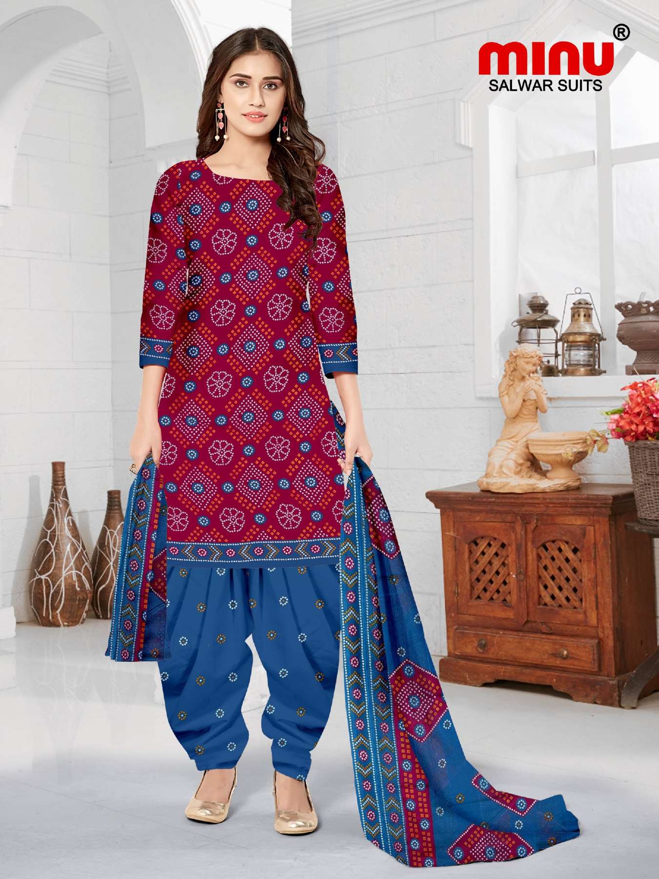 Minu Royal Churni Cotton Dress Material-10P Catalogue