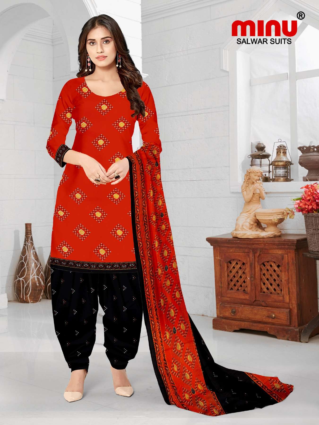 Minu Royal Churni Cotton Dress Material-10P Catalogue