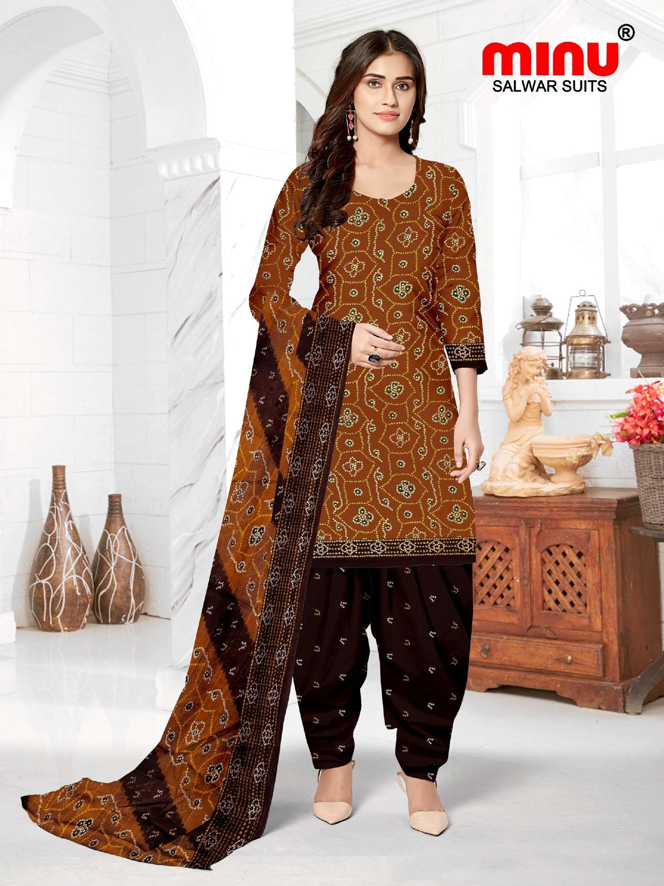 Minu Royal Churni Cotton Dress Material-10P Catalogue