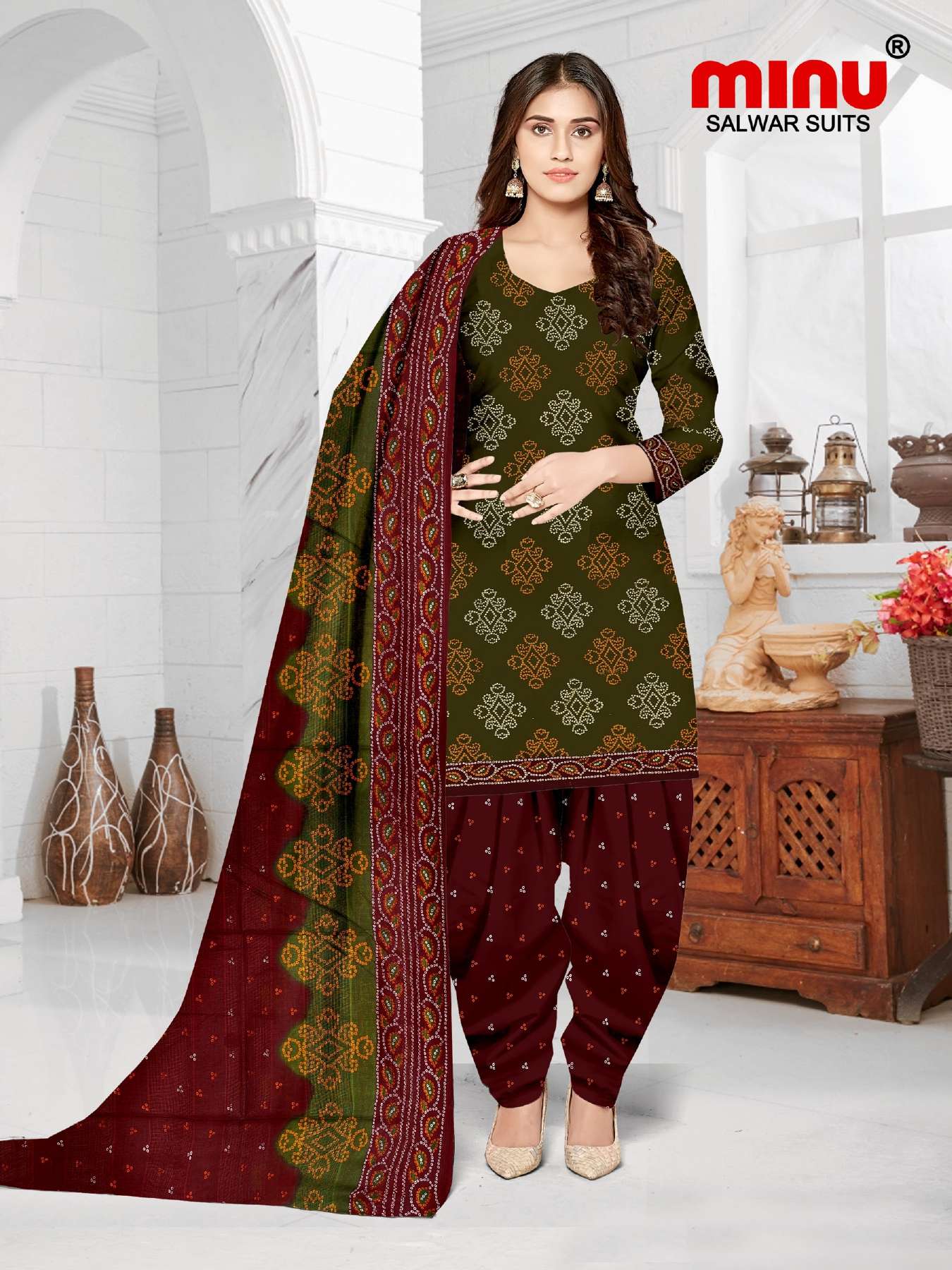 Minu Royal Churni Cotton Dress Material-10P Catalogue
