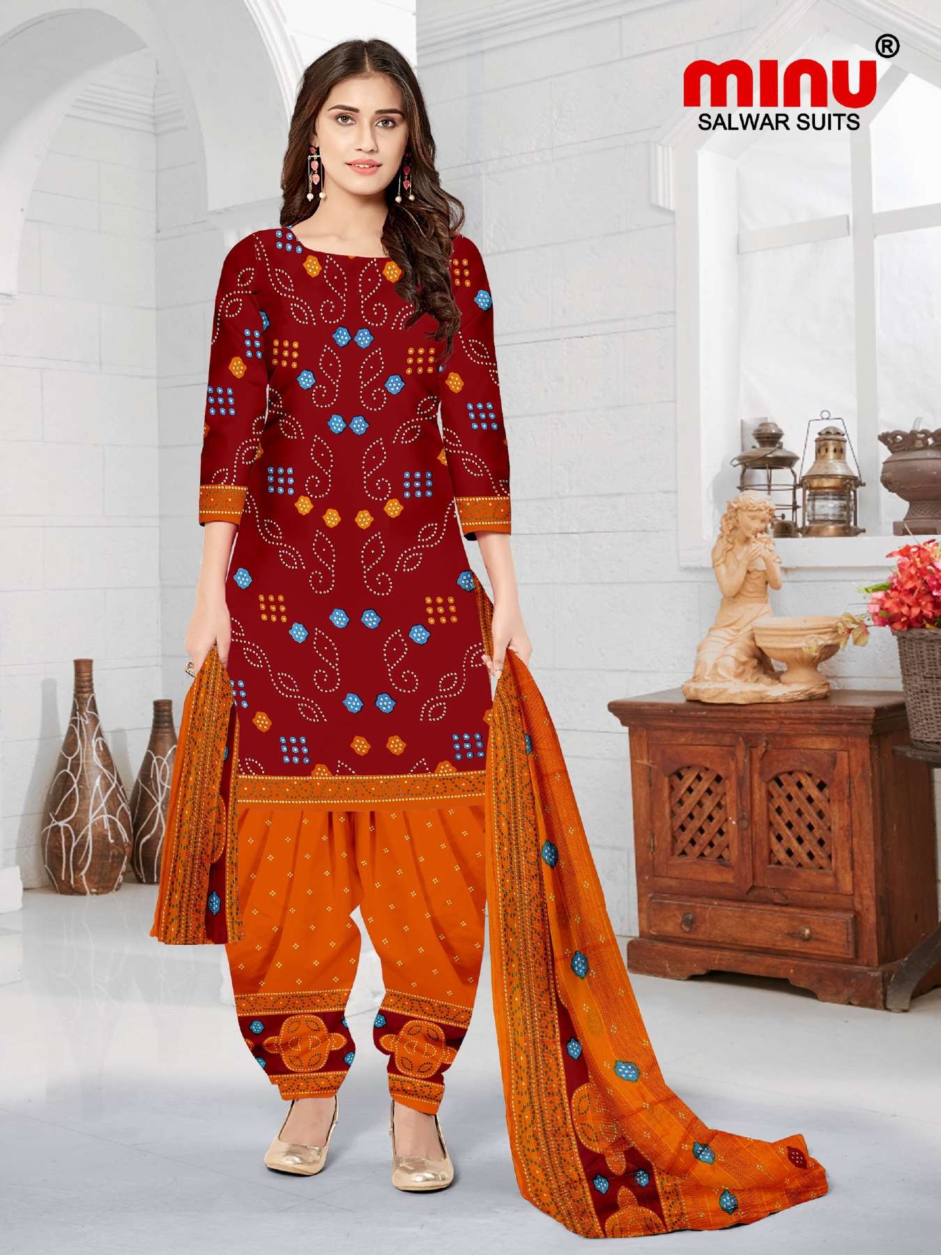 Minu Royal Churni Cotton Dress Material-10P Catalogue