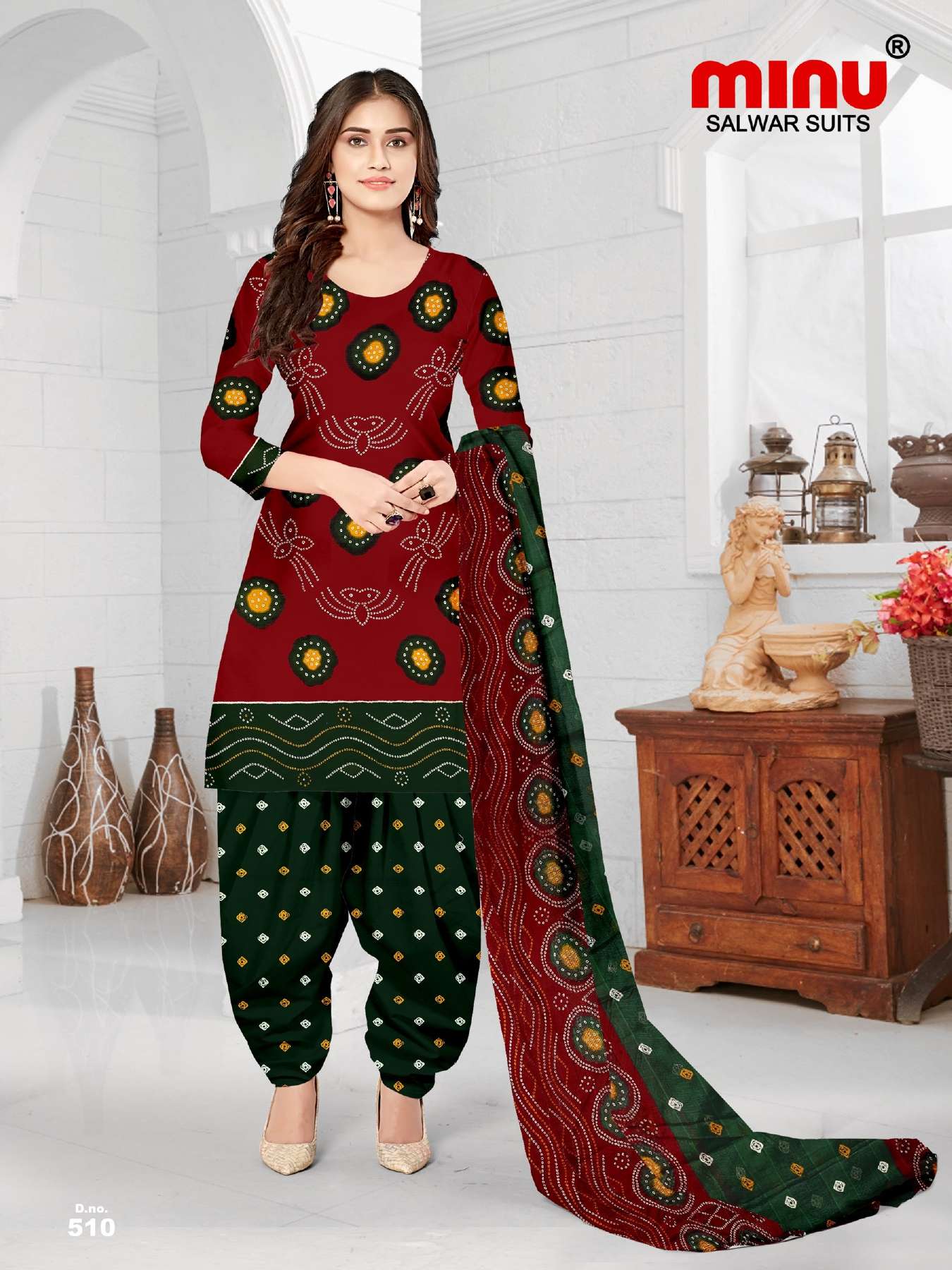 Minu Royal Churni Cotton Dress Material-10P Catalogue