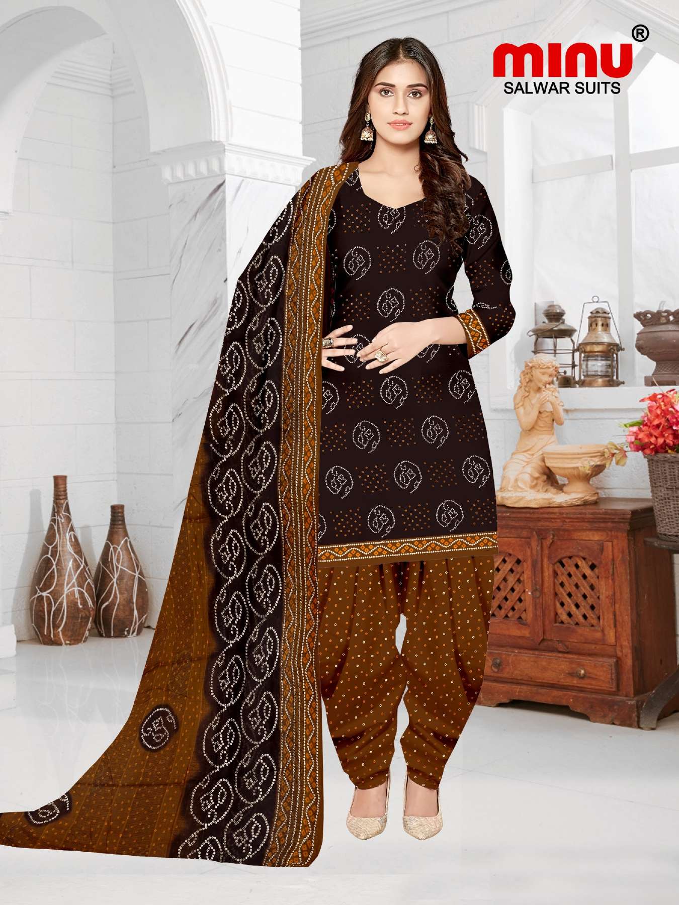 Minu Royal Churni Cotton Dress Material-10P Catalogue