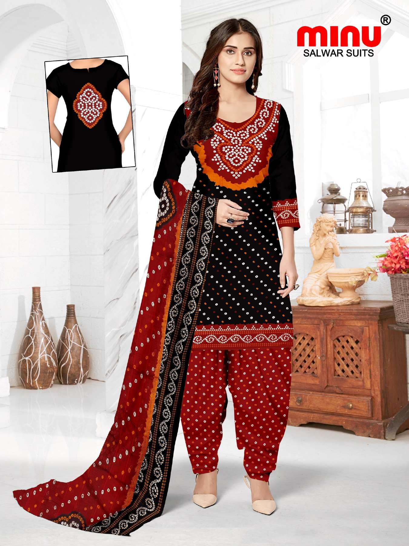 Minu Royal Churni Cotton Dress Material-10P Catalogue
