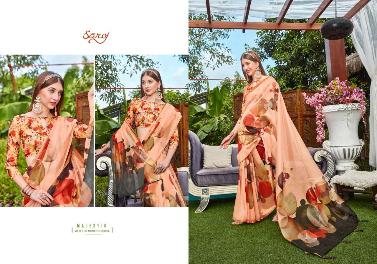 Saroj Rivvaa Pure Organza with Pure Digital Print.