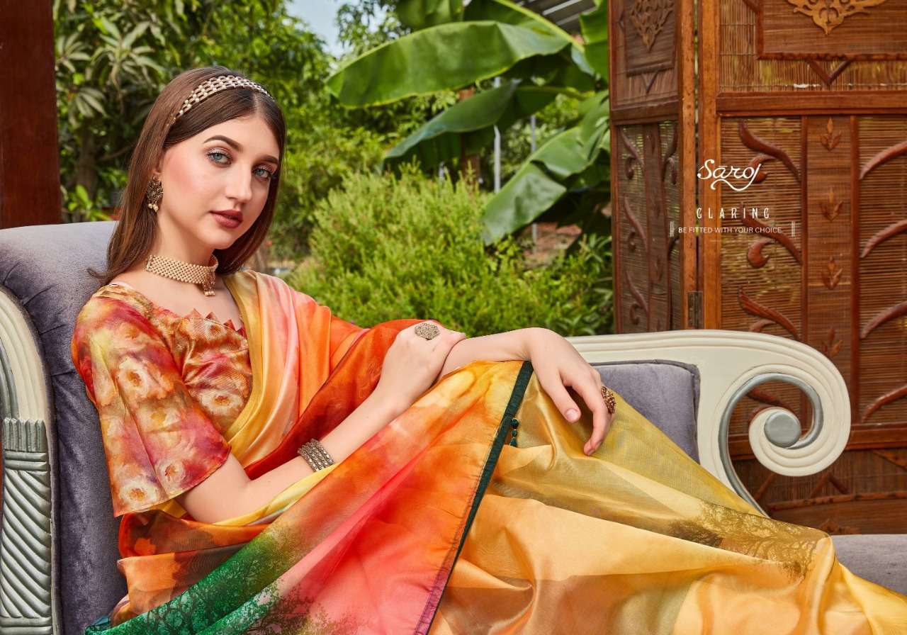 Saroj Rivvaa Pure Organza with Pure Digital Print.