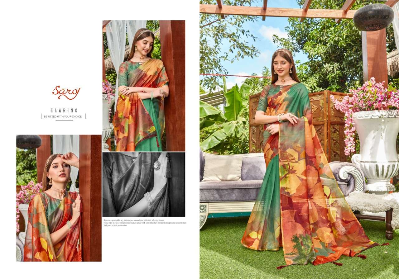 Saroj Rivvaa Pure Organza with Pure Digital Print.