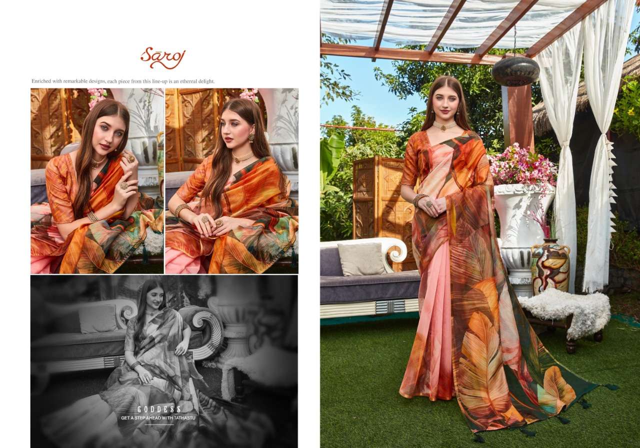Saroj Rivvaa Pure Organza with Pure Digital Print.