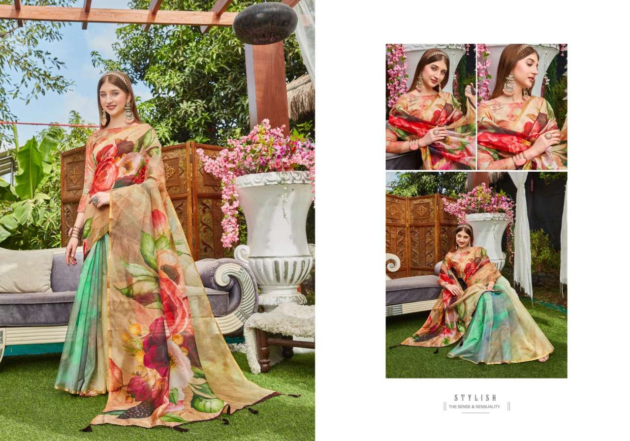 Saroj Rivvaa Pure Organza with Pure Digital Print.