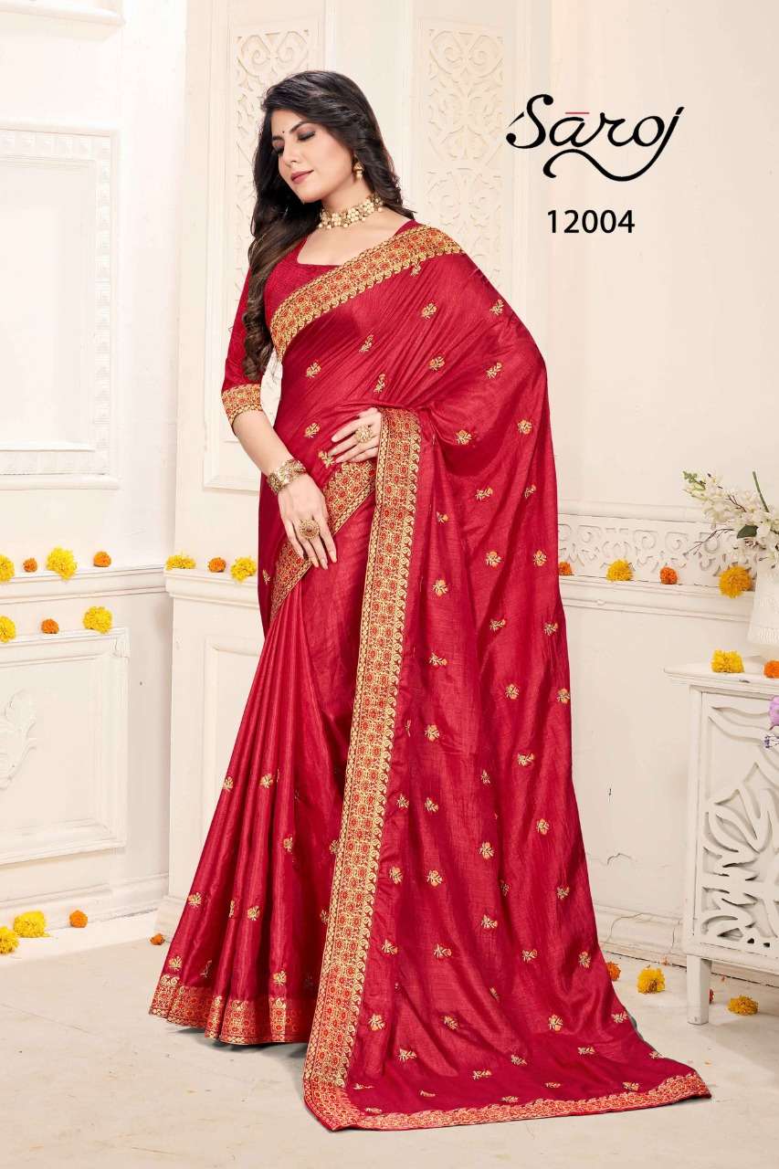 Saroj Samriddhi Vol3 Soft Kumari Silk with Embroidery work Butti and Lace Border.