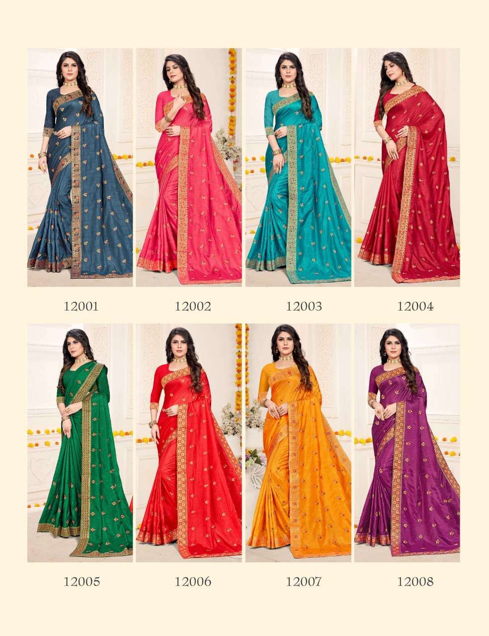 Saroj Samriddhi Vol3 Soft Kumari Silk with Embroidery work Butti and Lace Border.