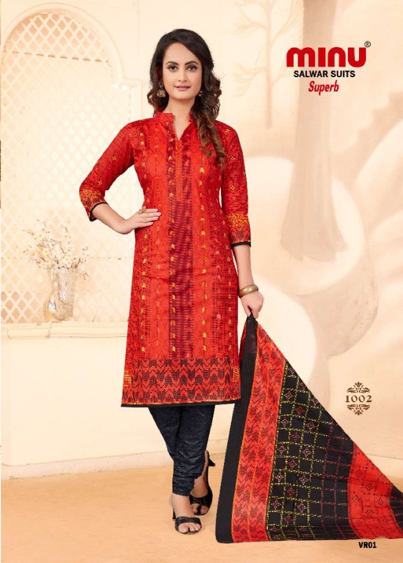 Minu Superb Cotton Salwar Dress Material-10P Catalogue