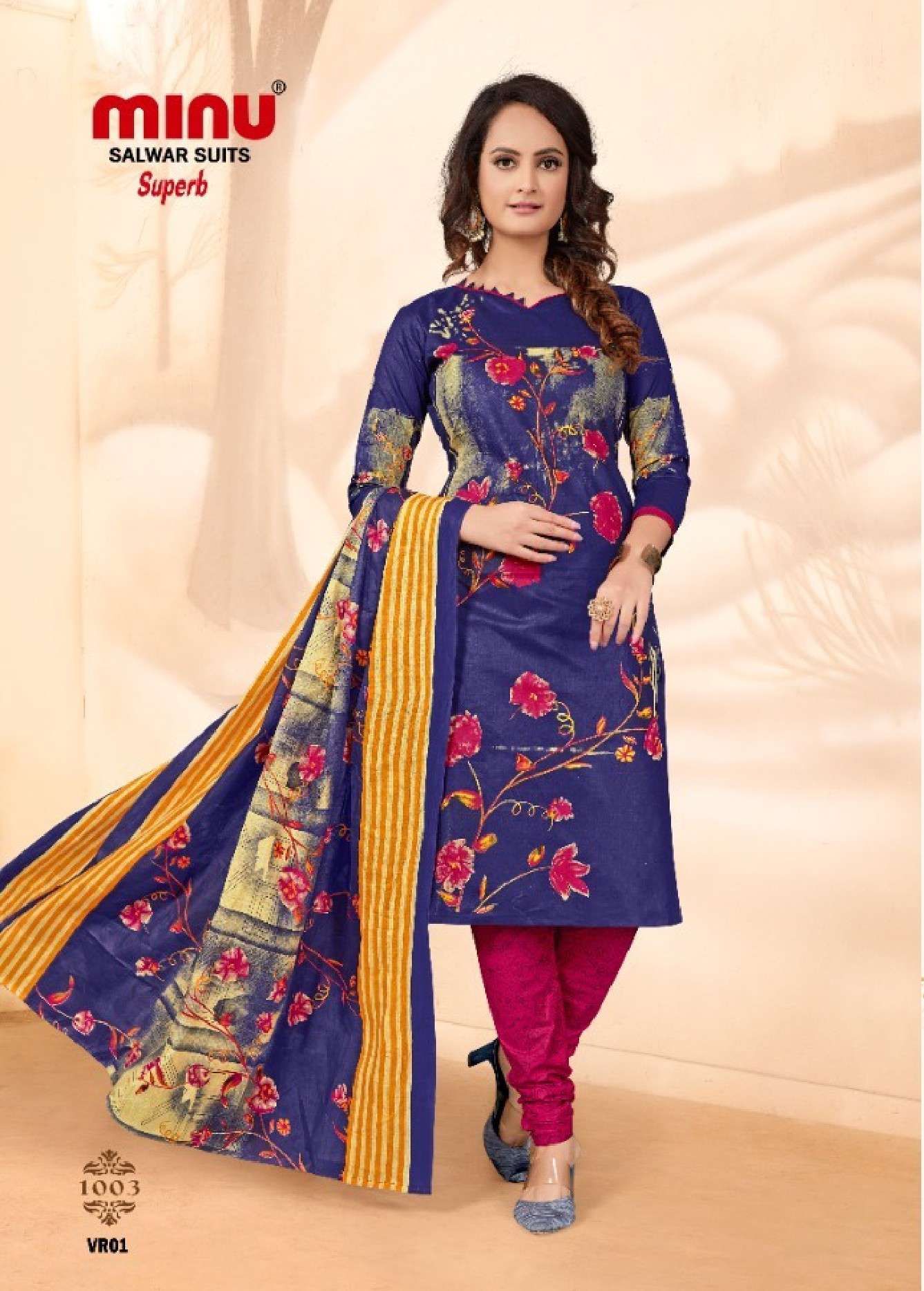 Minu Superb Cotton Salwar Dress Material-10P Catalogue
