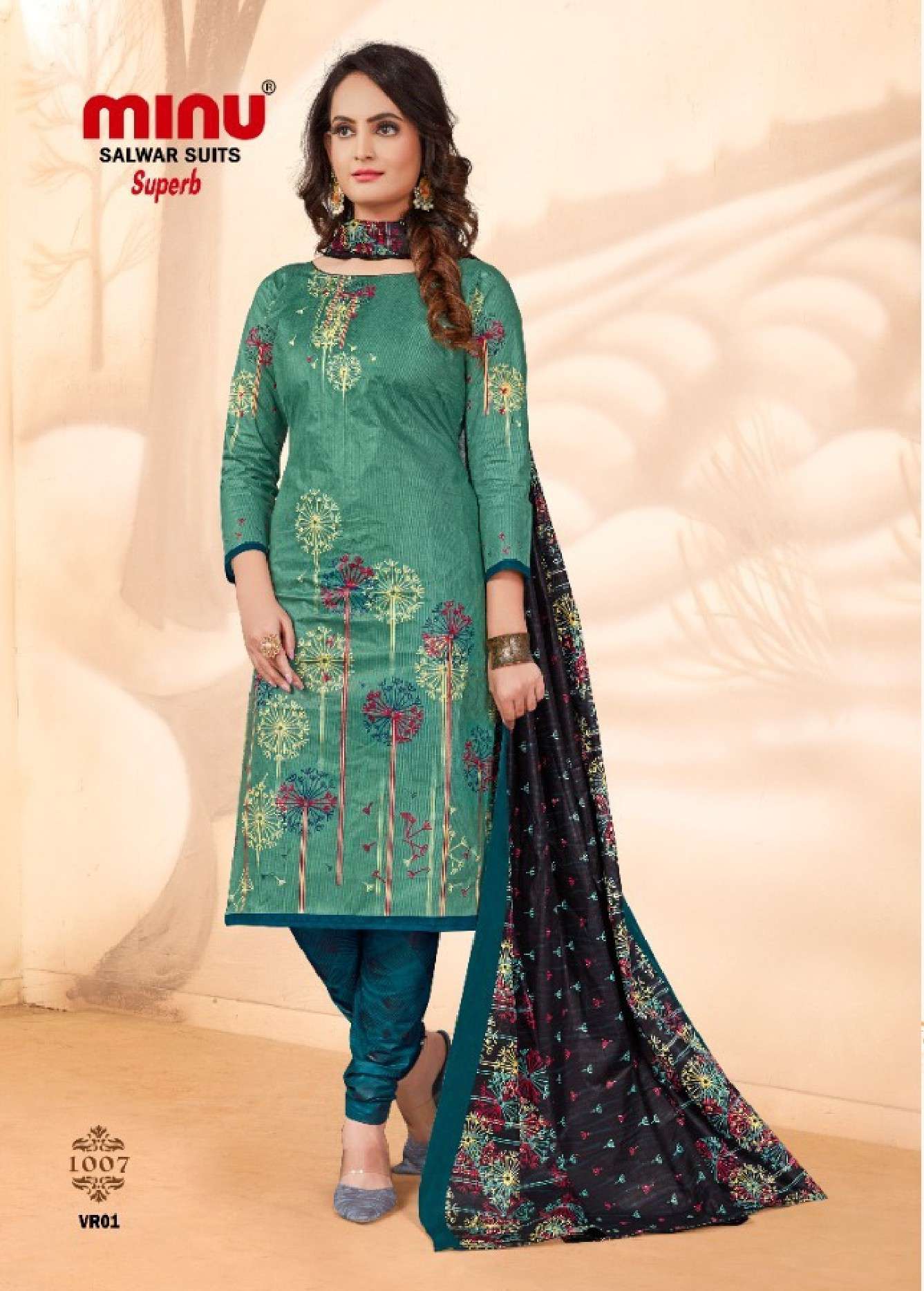 Minu Superb Cotton Salwar Dress Material-10P Catalogue