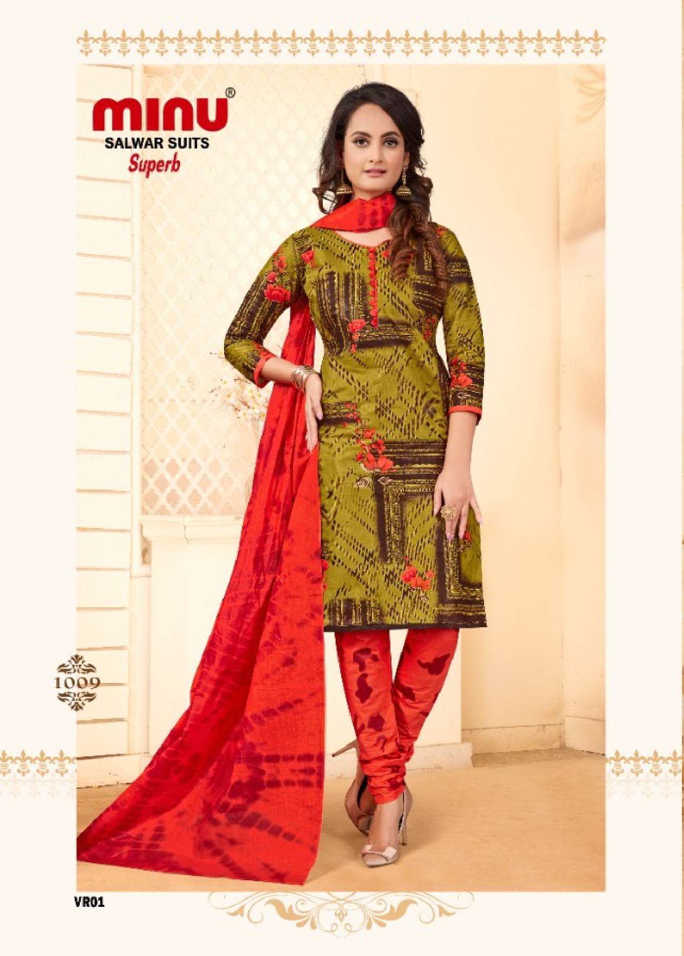 Minu Superb Cotton Salwar Dress Material-10P Catalogue