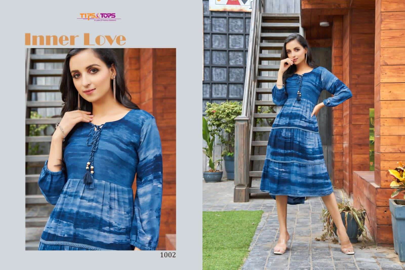Tips n tops colors catalogue printed western kurtis