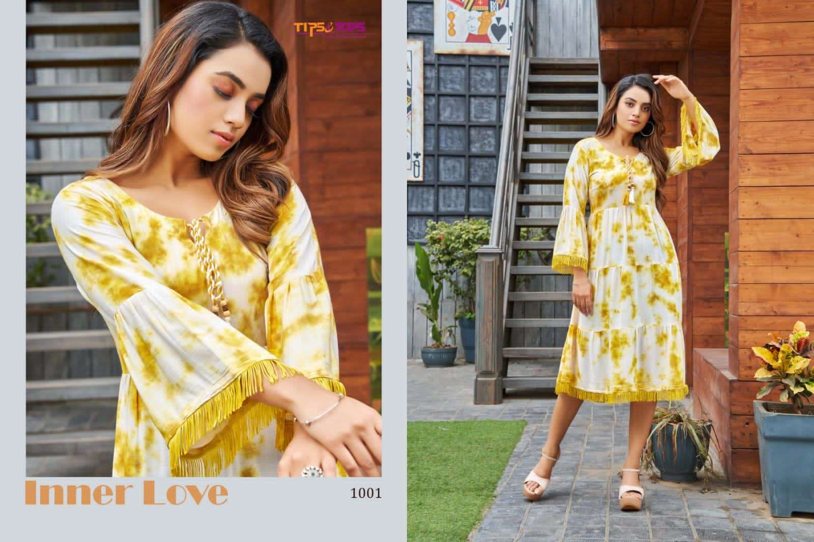 Tips n tops colors catalogue printed western kurtis