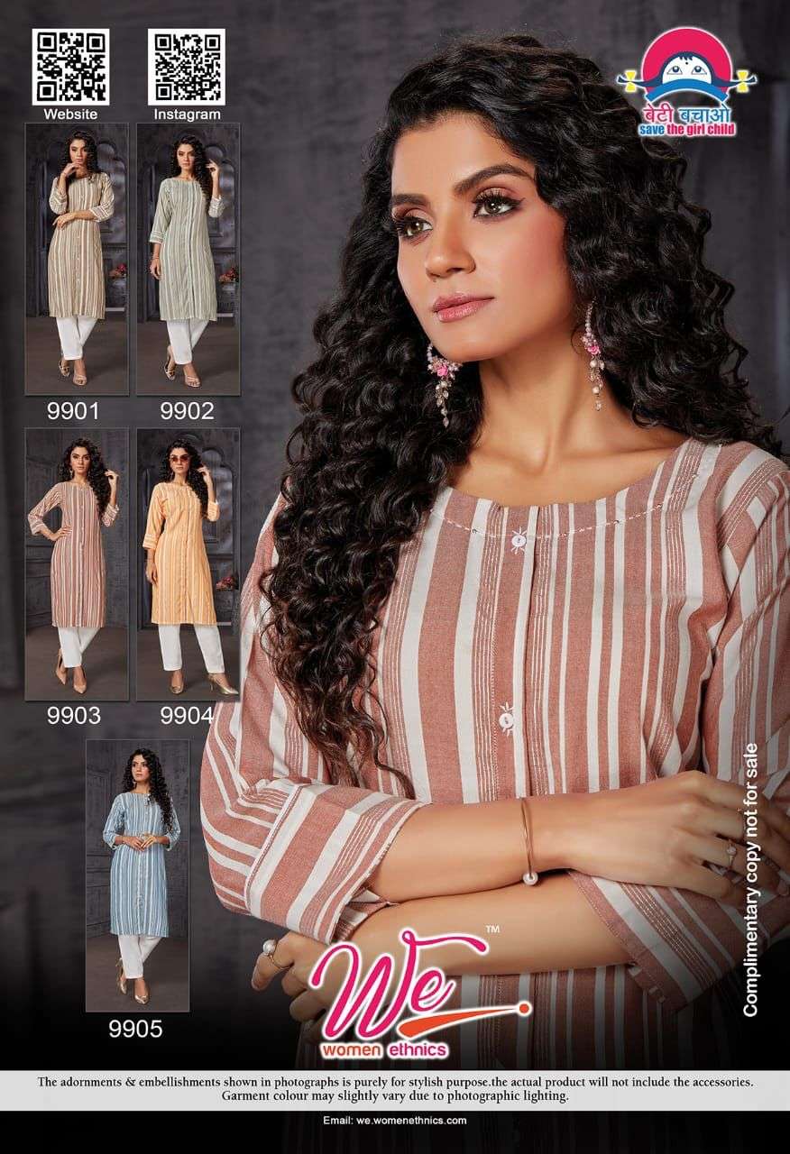 WE Brand FABLIX Straight Kurtis Catalogue