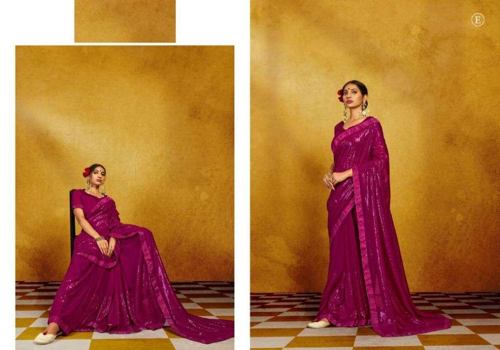 YNF ADANI GEORGETTE SEQUENCE DESIGNER SAREE COLLECTION