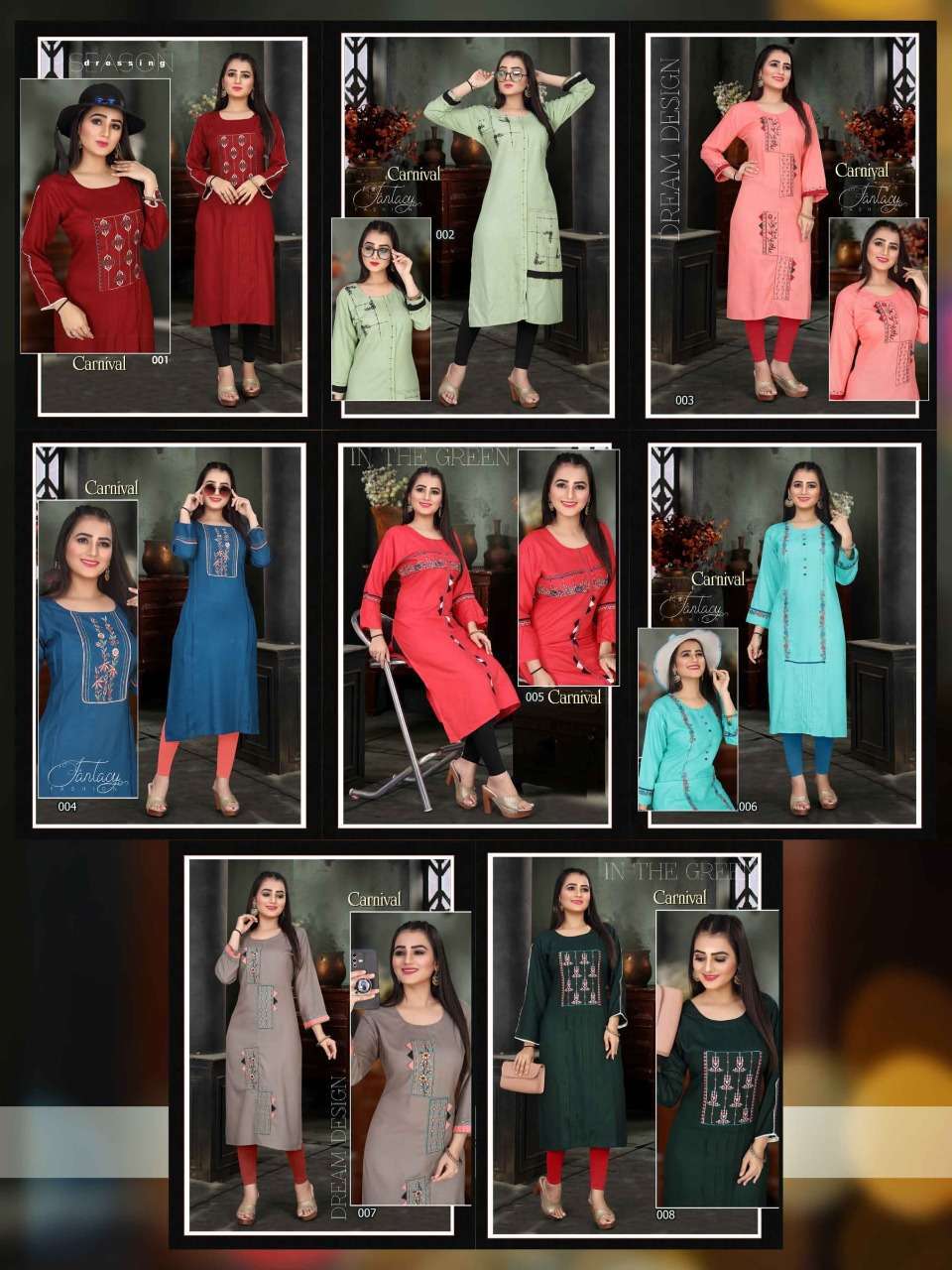 AAGYA CARNIVAL RAYON FANCY KURTI