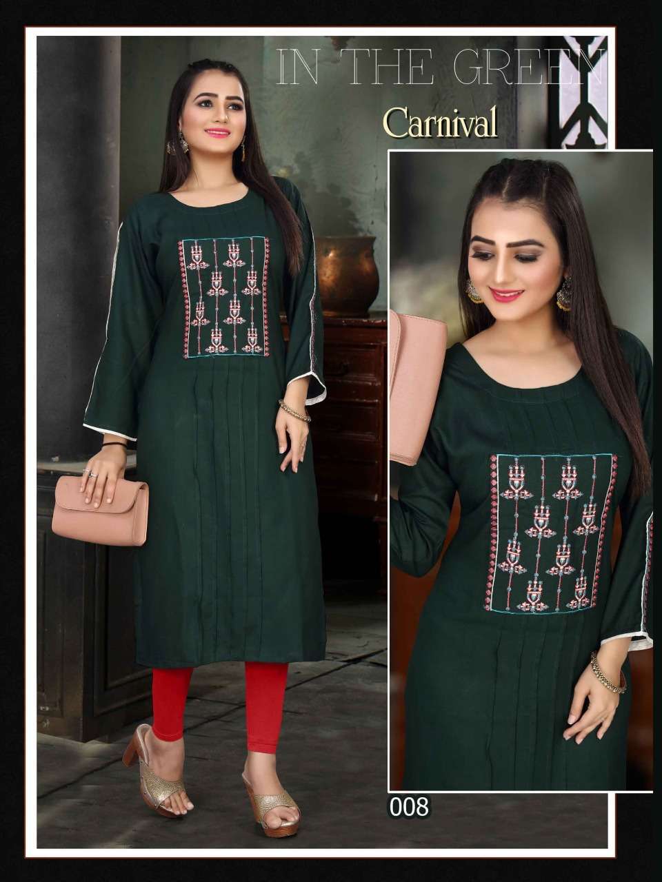 AAGYA CARNIVAL RAYON FANCY KURTI