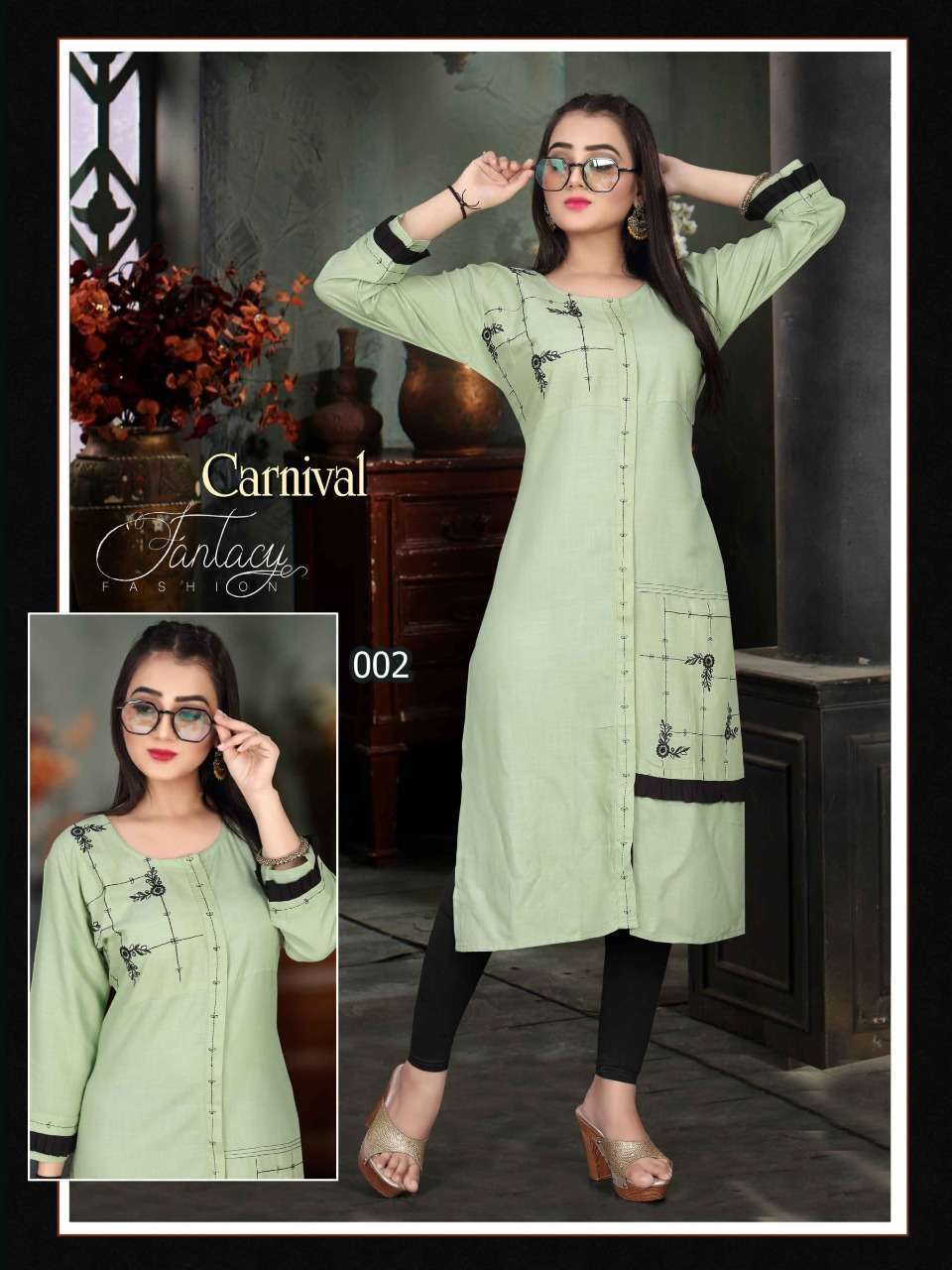 AAGYA CARNIVAL RAYON FANCY KURTI