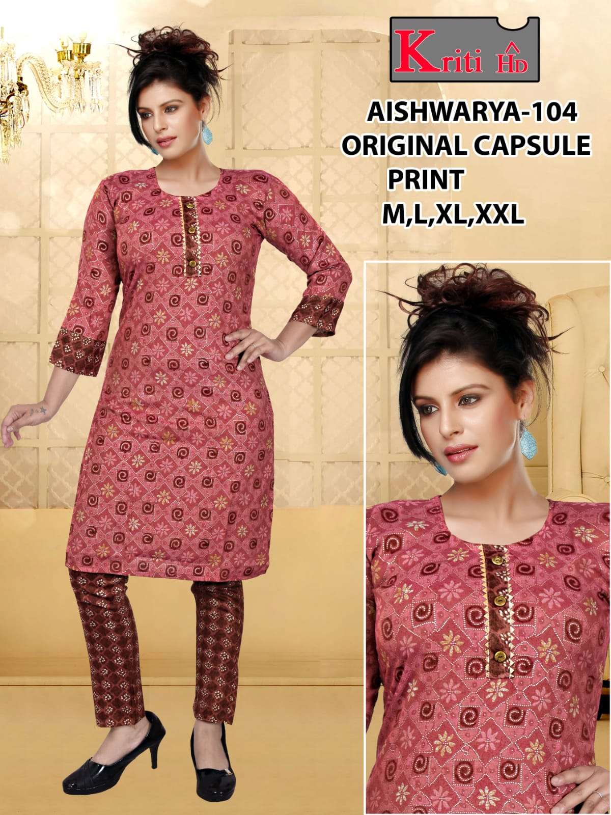 Aiswarya orginal capsual print setwise with pant