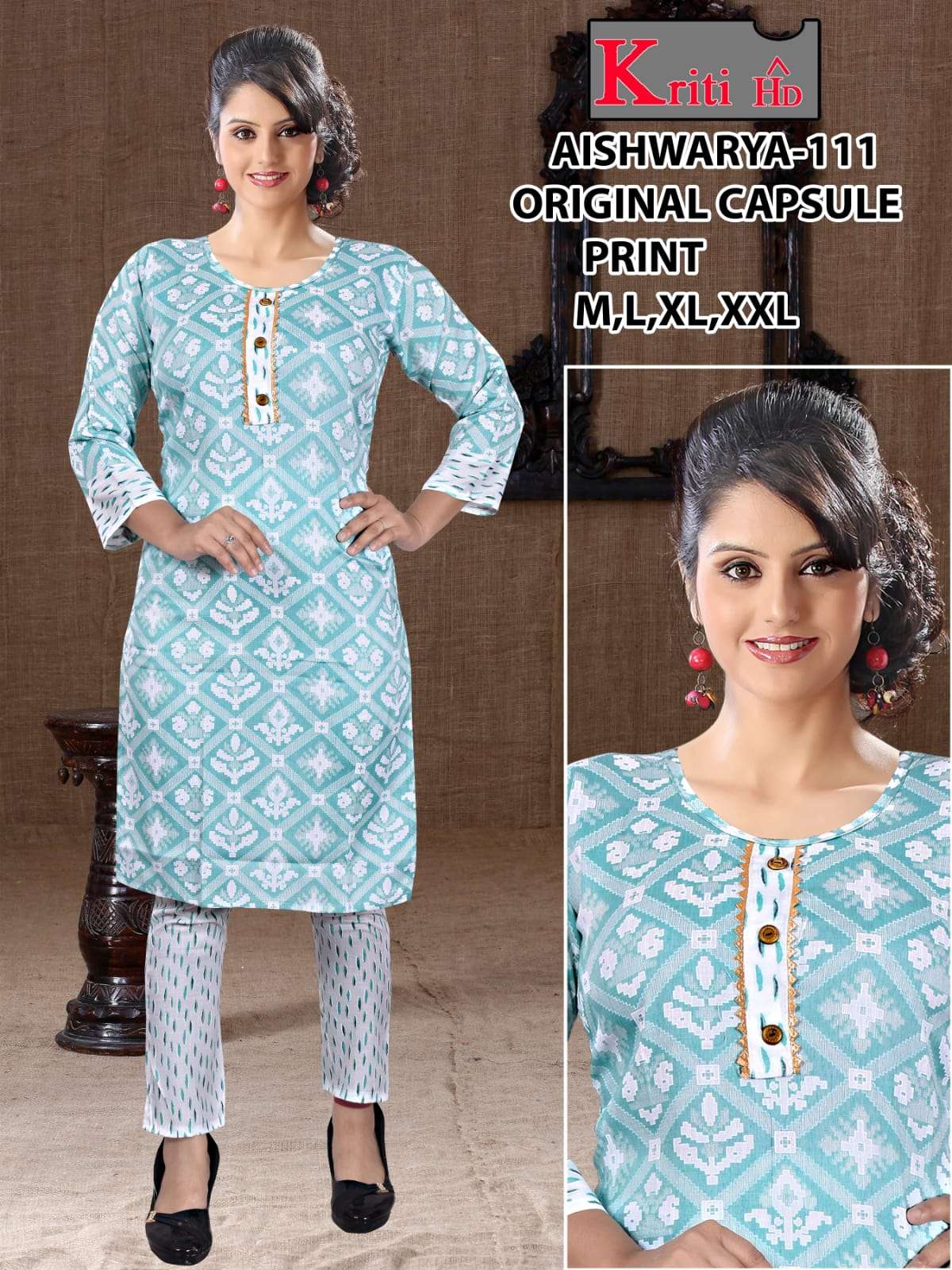 Aiswarya orginal capsual print setwise with pant