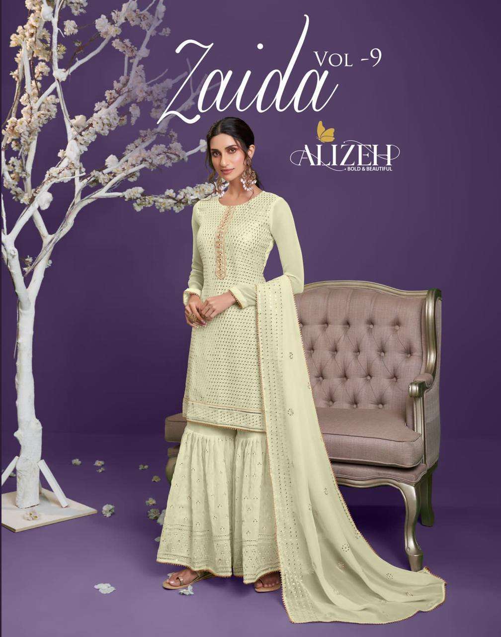  ALIZEH ZAIDA VOL 9 DESIGNER GEORGETTE SALWAR KAMEEZ
