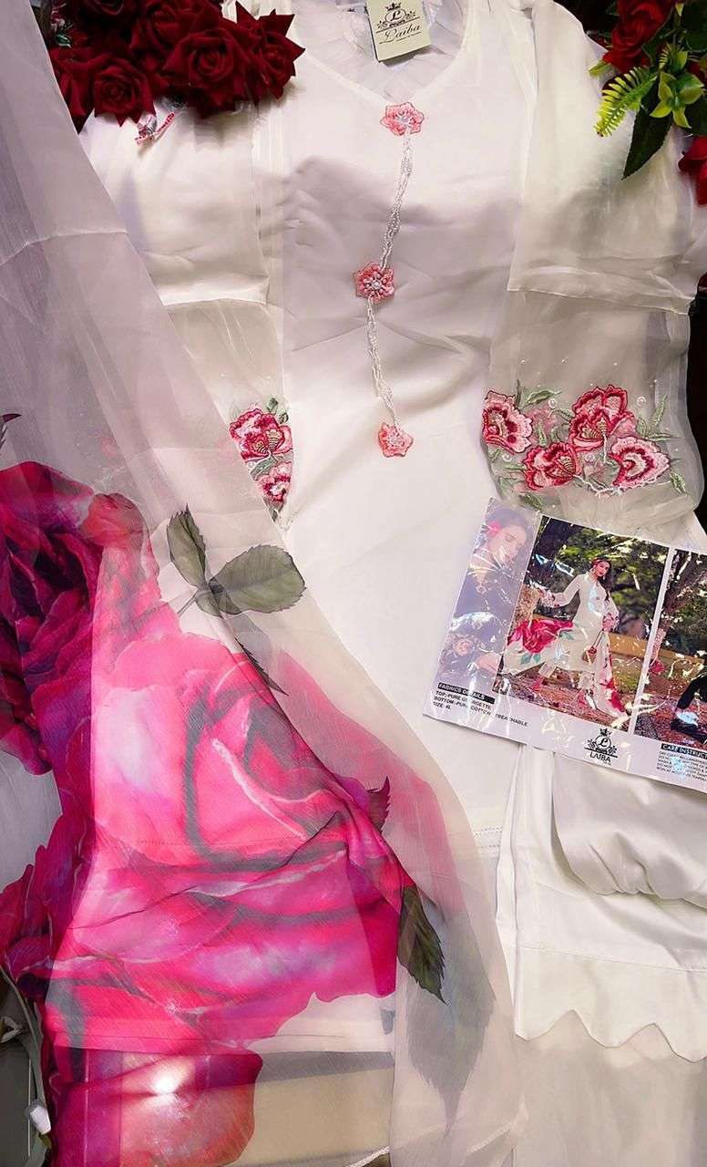 AM VOL 73 BY LAIBA DESIGNER GEORGETTE PAKISTANI READYMADE SUITS