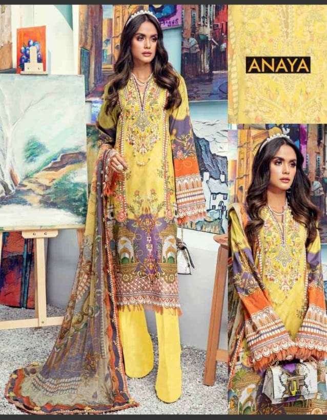 ANAYA JAM SATIN COTTON LAXURY  COLLECTION  (Karachi Style) Heavy luxury jam satin Cotton 