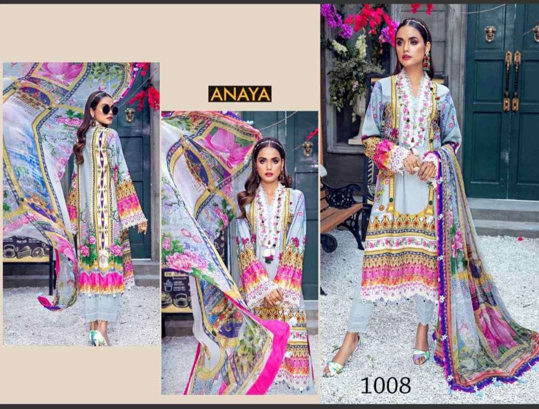 ANAYA JAM SATIN COTTON LAXURY  COLLECTION  (Karachi Style) Heavy luxury jam satin Cotton 
