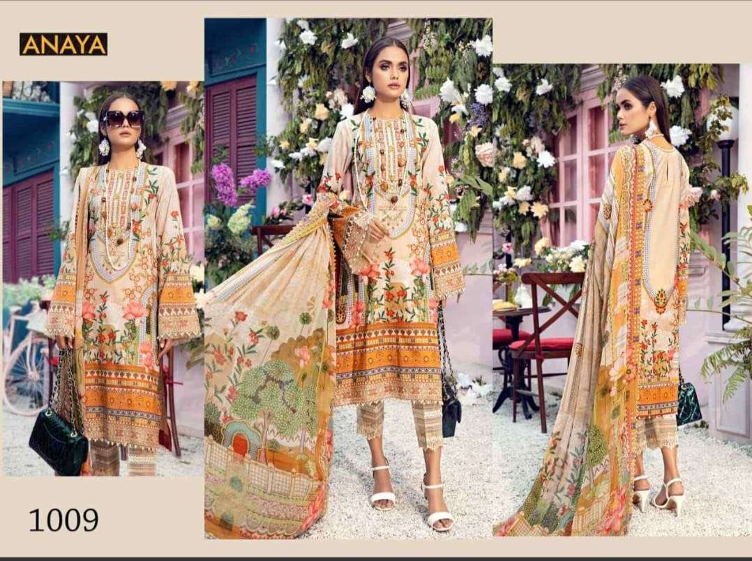 ANAYA JAM SATIN COTTON LAXURY  COLLECTION  (Karachi Style) Heavy luxury jam satin Cotton 