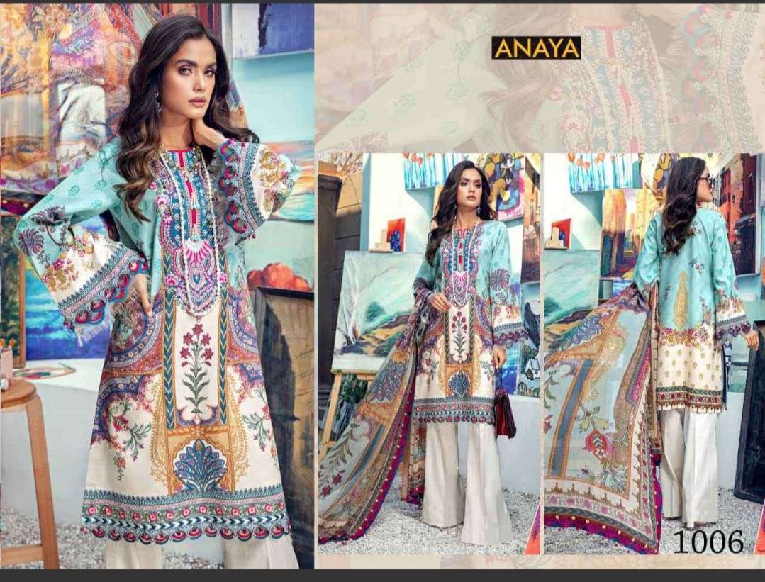 ANAYA JAM SATIN COTTON LAXURY  COLLECTION  (Karachi Style) Heavy luxury jam satin Cotton 