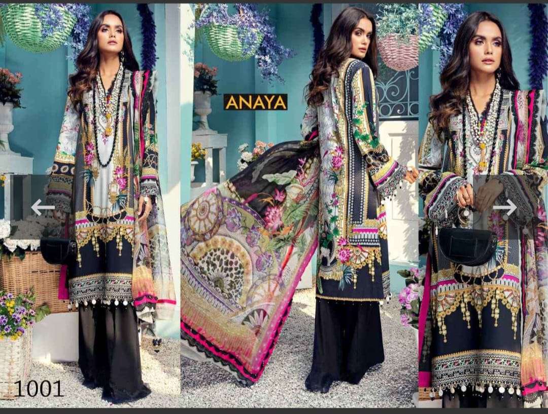 ANAYA JAM SATIN COTTON LAXURY  COLLECTION  (Karachi Style) Heavy luxury jam satin Cotton 
