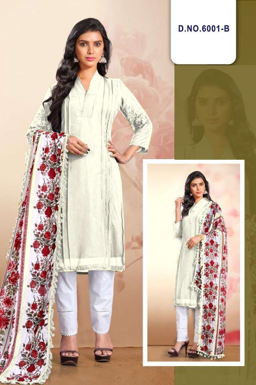 ASIM JOFA PRESENT 5001 & 6001 FULL STITCH READYMADE FANCY INDIAN SUITS