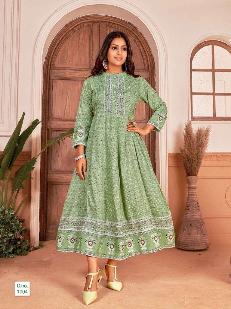 Find Cotton Printed Anarkali kurti pant and dupatta Set by JAIPUR APPARELS  near me | Vaishali Nagar, Jaipur, Rajasthan | Anar B2B Business App