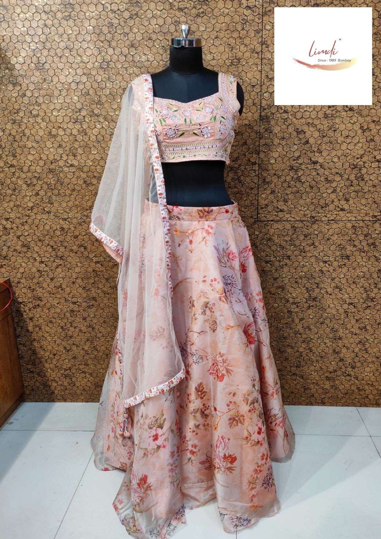 Beige Color Print Digital Trending Lehenga Choli 