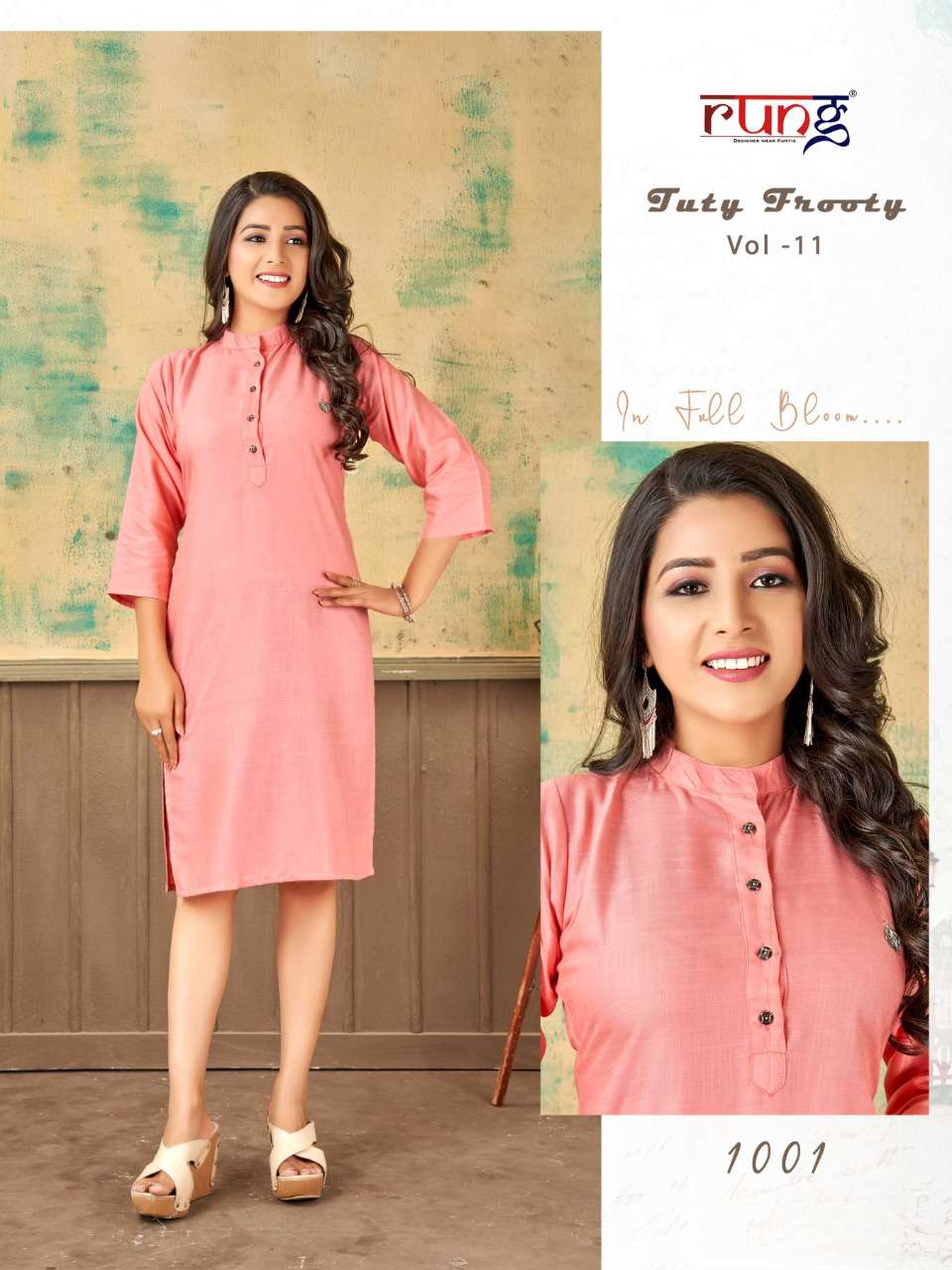 BERRY Plain SHORT KURTI Casual Kurtis wholesale
