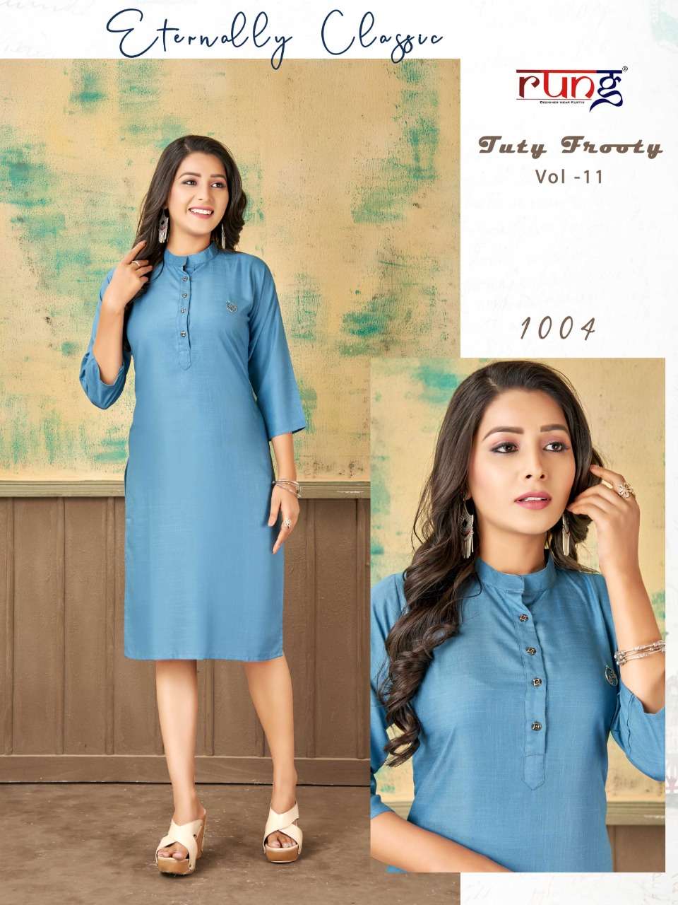 BERRY Plain SHORT KURTI Casual Kurtis wholesale