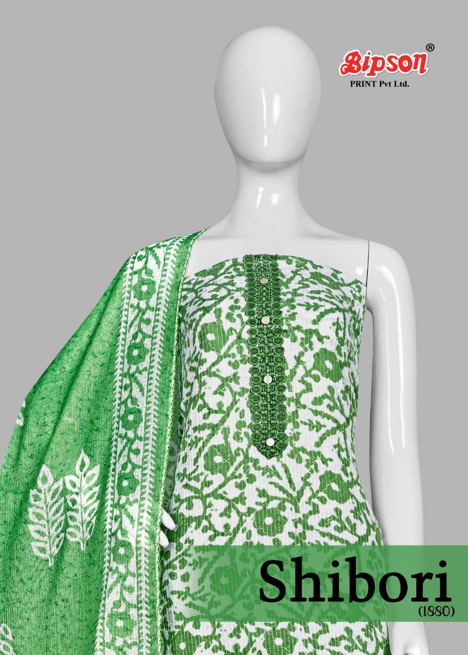 BIPSON SHIBORI 1880 COTTON FANCY LADIES SUITS WHOLESALER