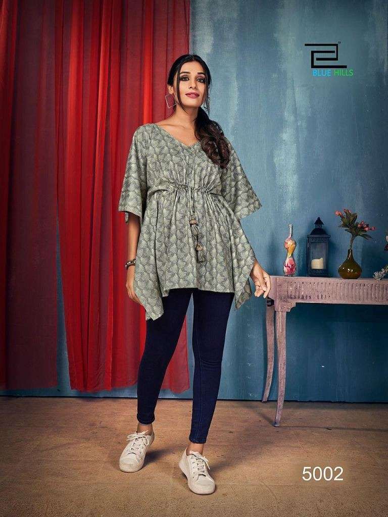 BLUE HILLS KAFTAN VOL 5 RAYON FANCY PRINT DESIGNER KAFTAN COLLECTION